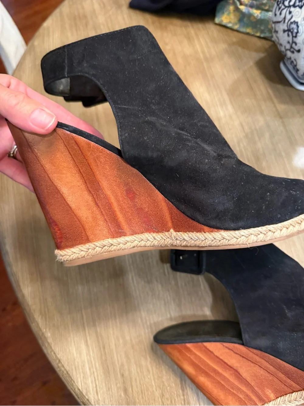 Tory Burch black suede